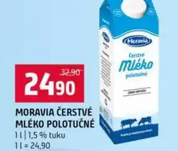 Terno MORAVIA ČERSTVÉ MLÉKO POLOTUČNÉ 1 l nabídka