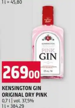 Terno KENSINGTON GIN ORIGINAL DRY PINK 0,7 l nabídka