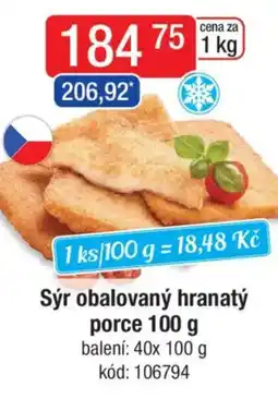 Qanto Sýr obalovaný hranatý porce nabídka