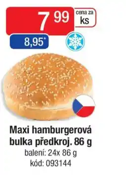 Qanto Maxi hamburgerová bulka předkroj. nabídka