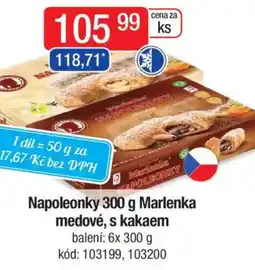 Qanto Napoleonky Marlenka medové, s kakaem nabídka
