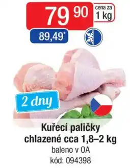 Qanto Kuřecí paličky chlazené nabídka