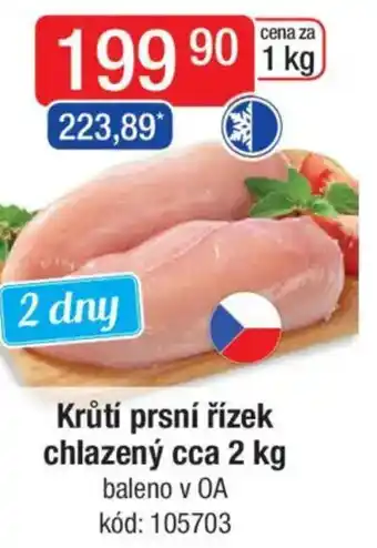 Qanto Krůtí prsní řízek chlazený nabídka