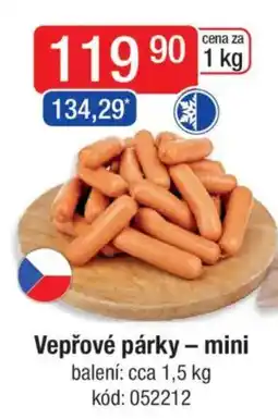 Qanto Vepřové párky - mini nabídka