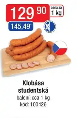 Qanto Klobása studentská nabídka