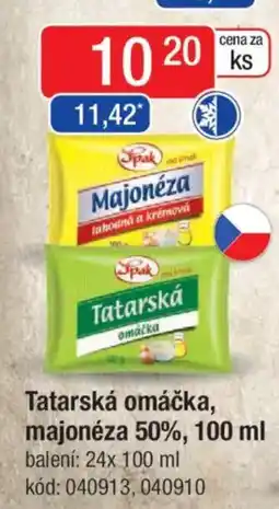 Qanto Spak Tatarská omáčka, majonéza 50% nabídka