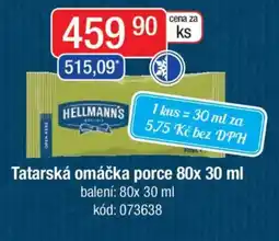 Qanto Tatarská omáčka porce nabídka