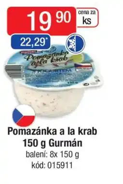 Qanto Pomazánka a la krab Gurmán nabídka