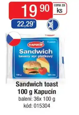 Qanto Sandwich toast Kapucín nabídka
