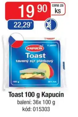 Qanto Toast Kapucín nabídka