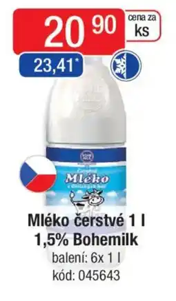 Qanto Mléko čerstvé 1,5% Bohemilk nabídka