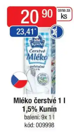 Qanto Mléko čerstvé 1,5% Kunín nabídka