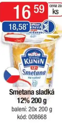 Qanto Smetana sladká 12% nabídka
