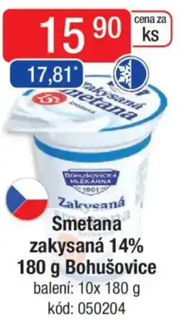 Qanto Smetana zakysaná 14% Bohušovice nabídka