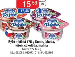 Qanto Rýže mléčná Kunín, jahoda, višeň, čokoláda, malina nabídka