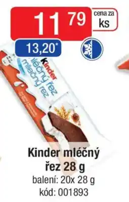 Qanto Kinder mléčný řez nabídka