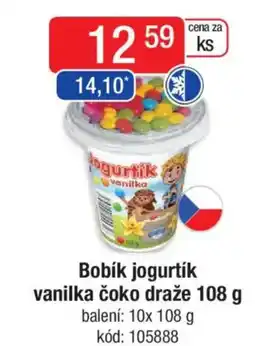Qanto Bobík jogurtík vanilka čoko draže nabídka