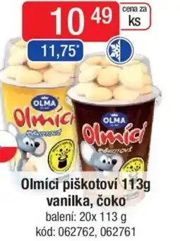 Qanto Olmíci piškotoví vanilka, čoko nabídka