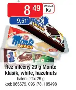Qanto Řez mléčný Monte klasik, white, hazelnuts nabídka
