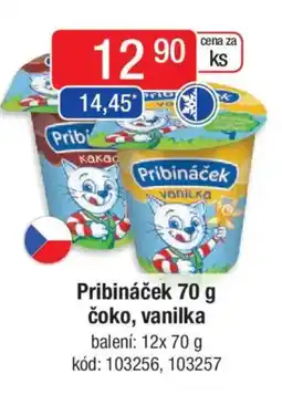 Qanto Pribináček čoko, vanilka nabídka