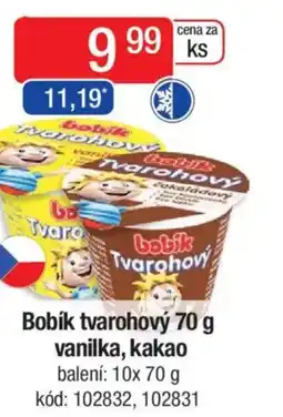 Qanto Bobík tvarohový vanilka, kakao nabídka