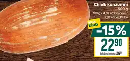 Billa Chleb konzumní nabídka