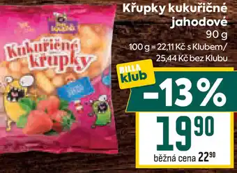 Billa Křupky kukuřičné jahodové nabídka