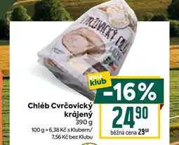 Billa Chléb Cvrčovický krájený nabídka