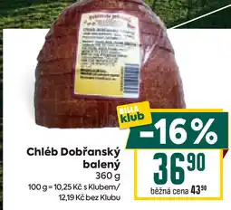 Billa Chléb Dobřanský balený nabídka