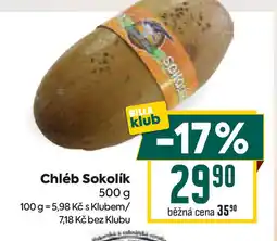 Billa Chléb Sokolík nabídka