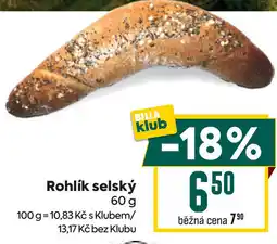 Billa Rohlík selský nabídka