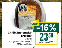 Billa Chléb Znojemský krájený nabídka