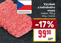 Billa Výrobek z mělněného masa nabídka