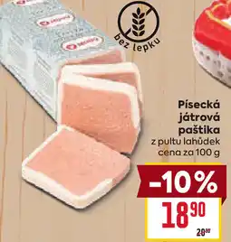 Billa Písecká játrová paštika nabídka