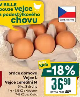 Billa Srdce domova Vejce L Vejce cereální M nabídka