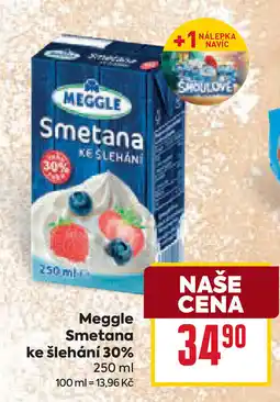 Billa Meggle Smetana ke šlehání 30% nabídka