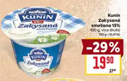Billa Kunín Zakysaná smetana 15% nabídka