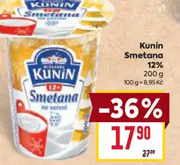 Billa Kunín Smetana 12% nabídka