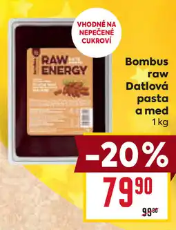 Billa Bombus raw Datlová pasta a med nabídka