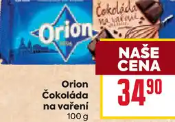 Billa Orion Čokoláda na vaření nabídka