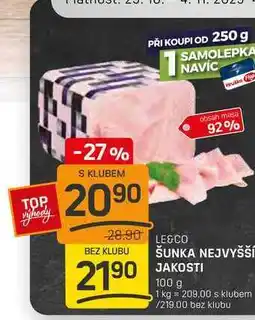 Flop ŠUNKA NEJVYŠŠÍ JAKOSTI 100 g nabídka