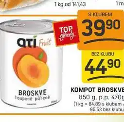 Flop KOMPOT BROSKVE 850 g. p.p. 470g nabídka