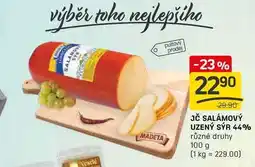 Flop JČ SALÁMOVÝ UZENÝ SÝR 44% různé druhy 100 g nabídka