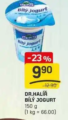 Flop DR.HALÍŘ BÍLÝ JOGURT 150 g nabídka