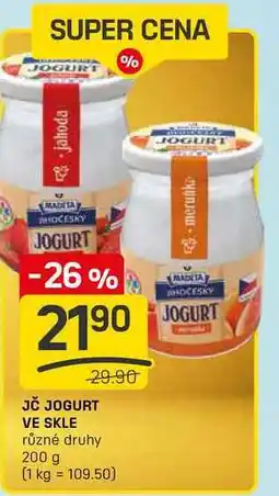 Flop JČ JOGURT VE SKLE různé druhy 200 g nabídka