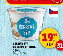 Penny Market ČERSTVÝ SÝR KARLOVA KORUNA, 150 g nabídka