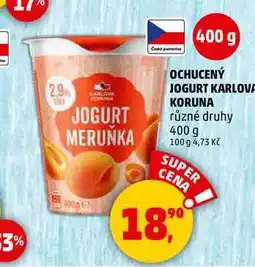 Penny Market OCHUCENÝ JOGURT KARLOVA KORUNA, 400 g nabídka