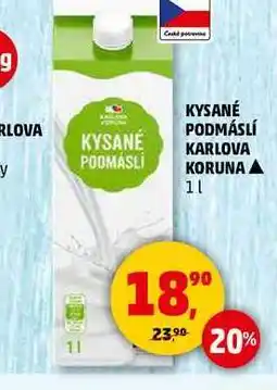 Penny Market KYSANÉ PODMÁSLÍ KARLOVA KORUNA, 1 l nabídka