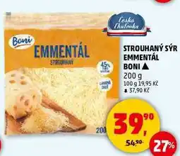 Penny Market STROUHANÝ SÝR EMMENTÁL BONI, 200 g nabídka