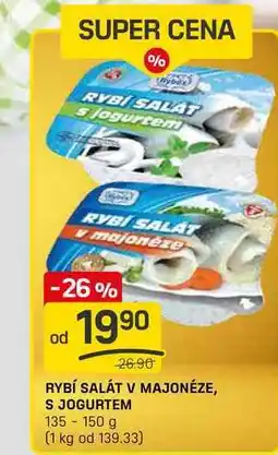 Flop RYBÍ SALÁT V MAJONÉZE, S JOGURTEM 135-150 g nabídka